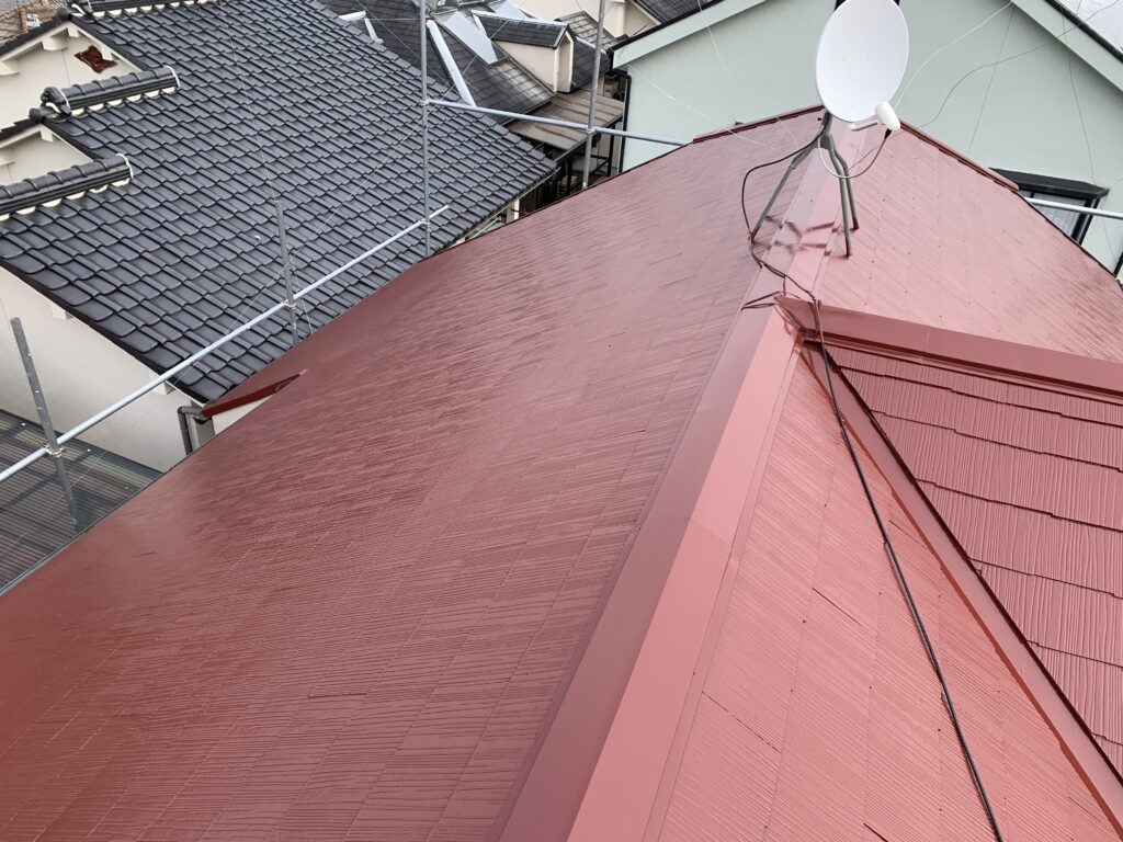 摂津市　屋根遮熱塗装　施工事例