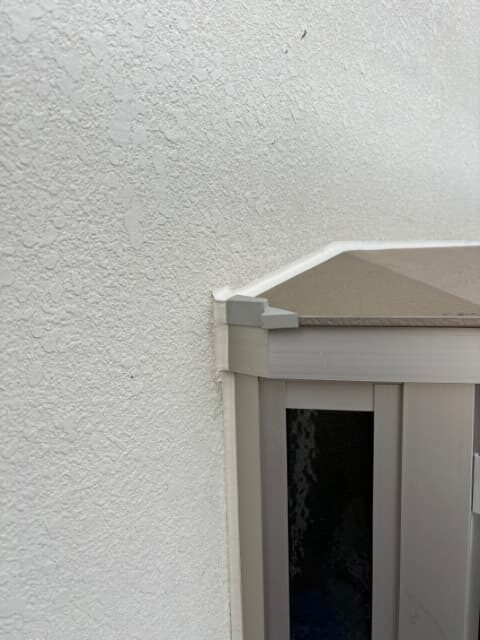 サッシひび割れ　シーリング補修