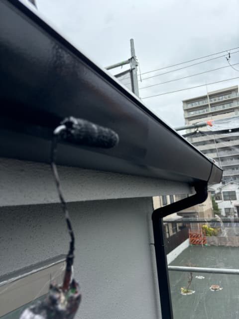 雨樋上塗り2回目