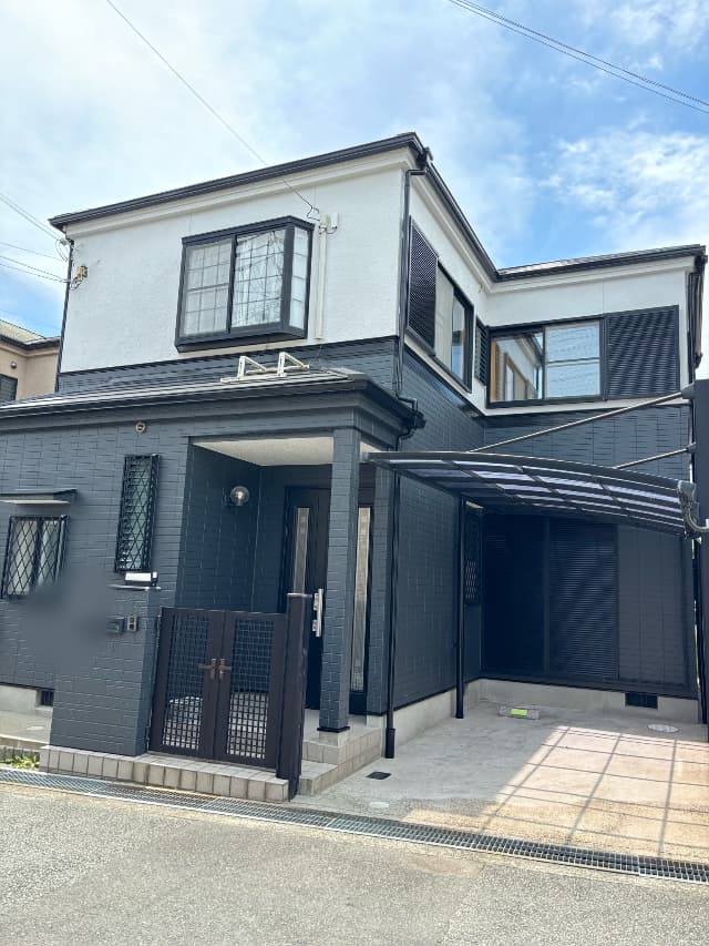 箕面市外壁塗装　施工完了