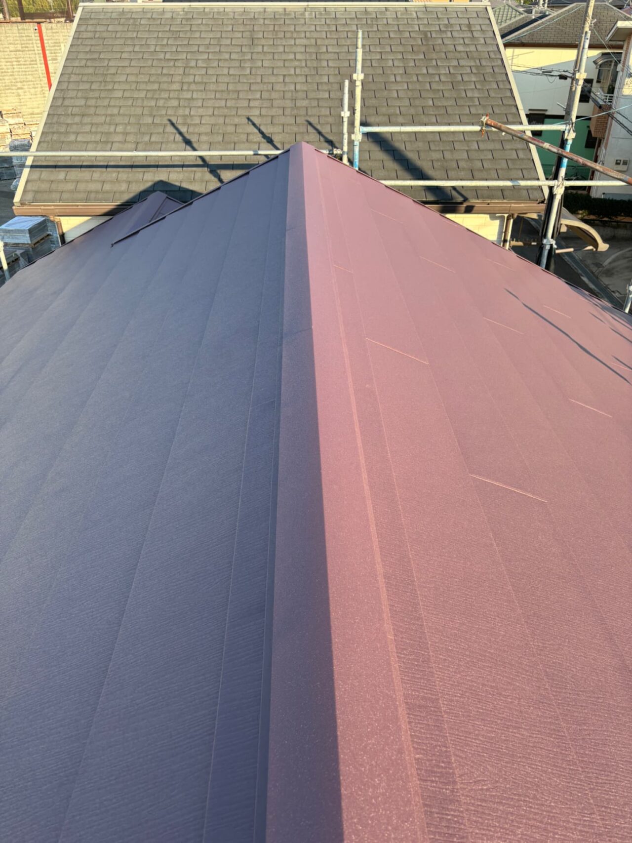 スーパーガルテクト施工完了