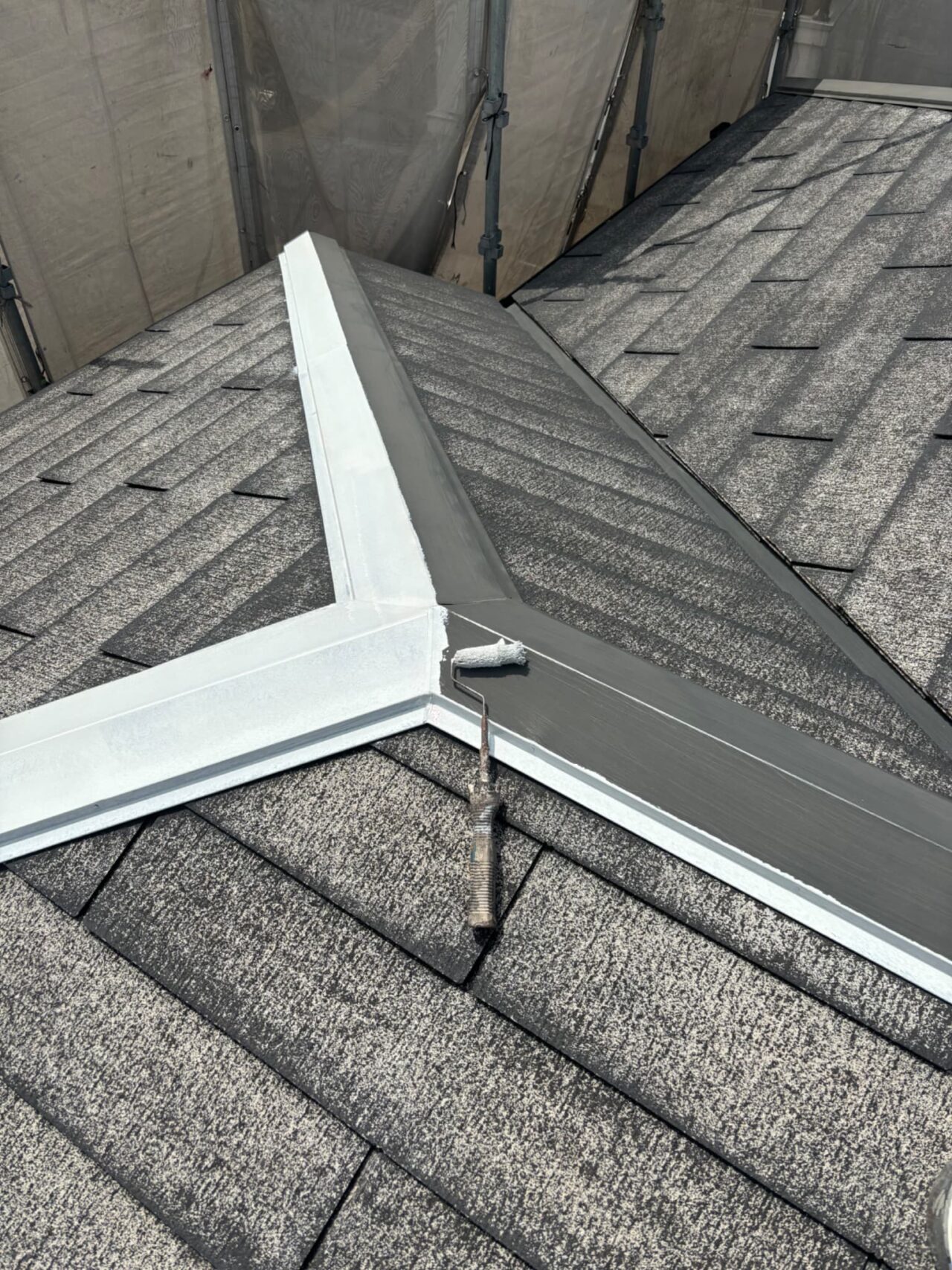屋根板金　錆止め